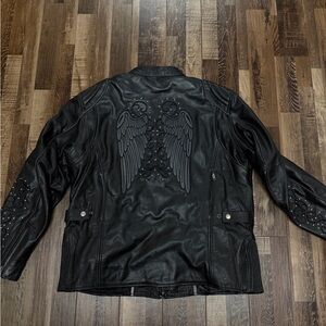 Genuine Leather Angel Wing Jacket